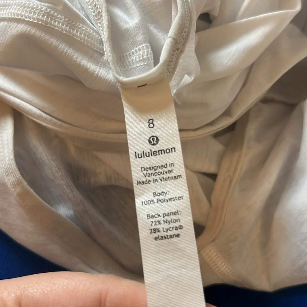 Lululemon Soul Stride White Tank‎ Top